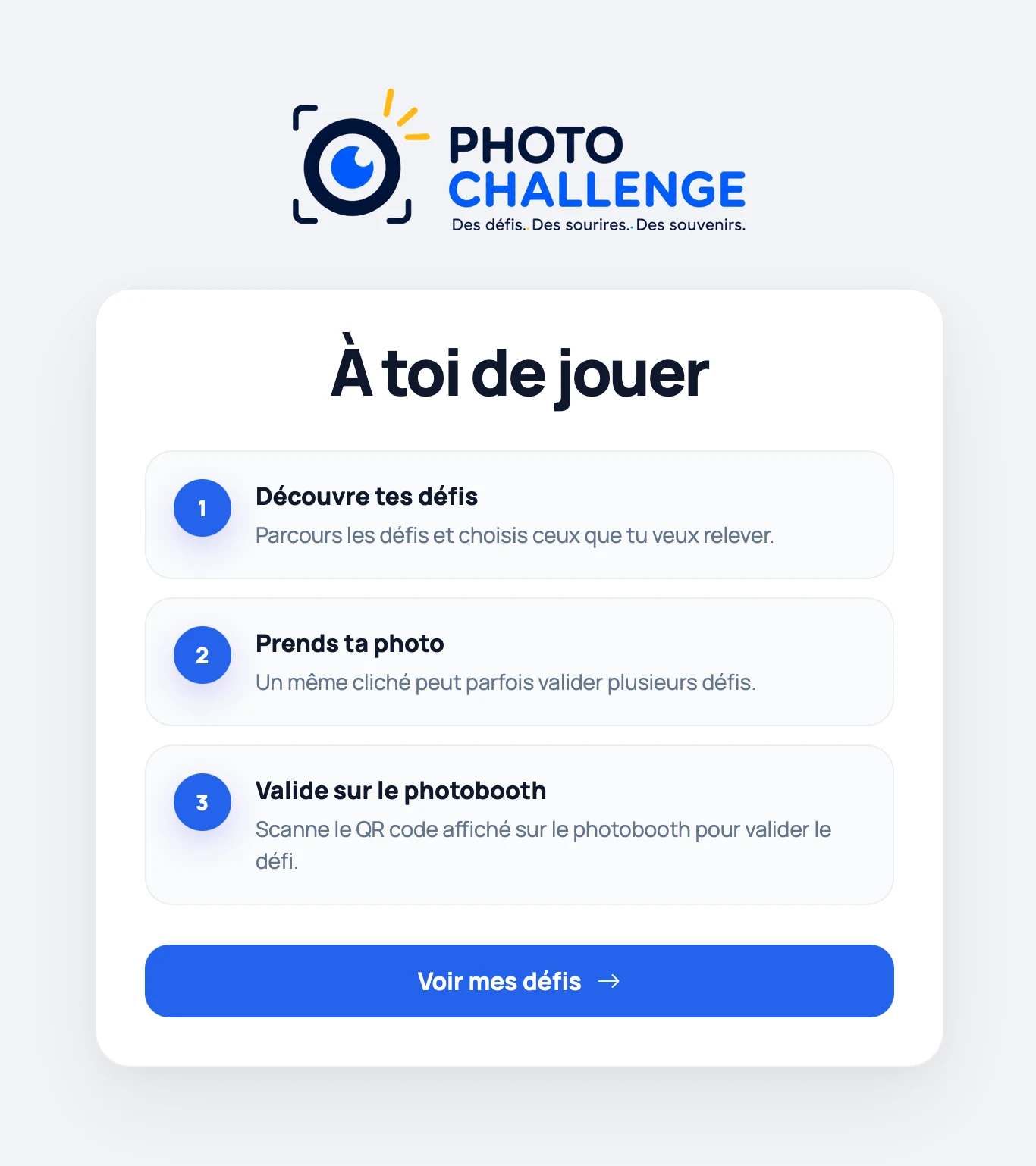 Aperçu complémentaire de Photo Challenge