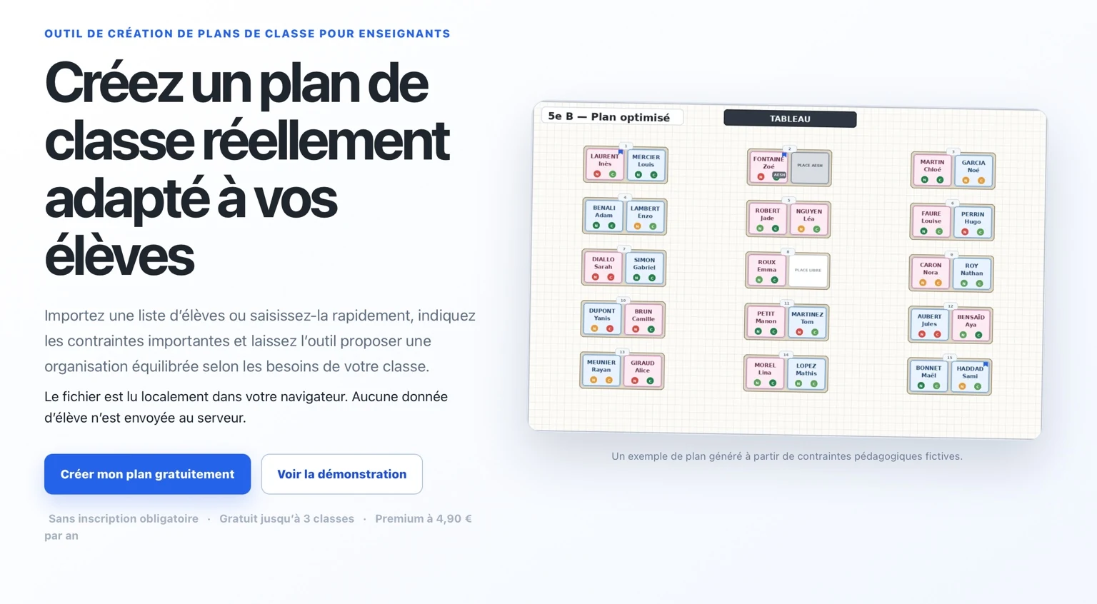 Aperçu de Plan-de-classe.fr